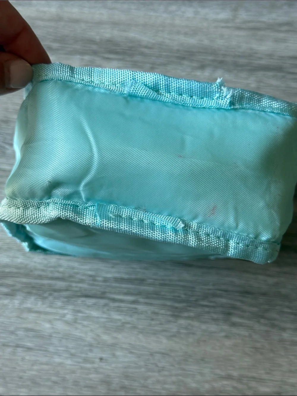 Airplane Mini Nylon Makeup Bag  Pearl Patch Pouch